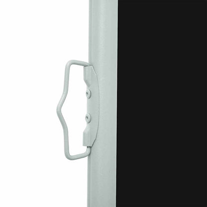 Patio Retractable Side Awning 100x314 cm Black