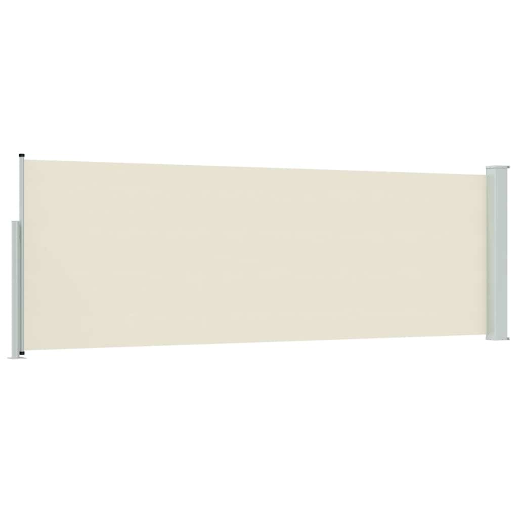 Side Awning | Cream screen, Grey stand | Polyester with PU coating, Iron