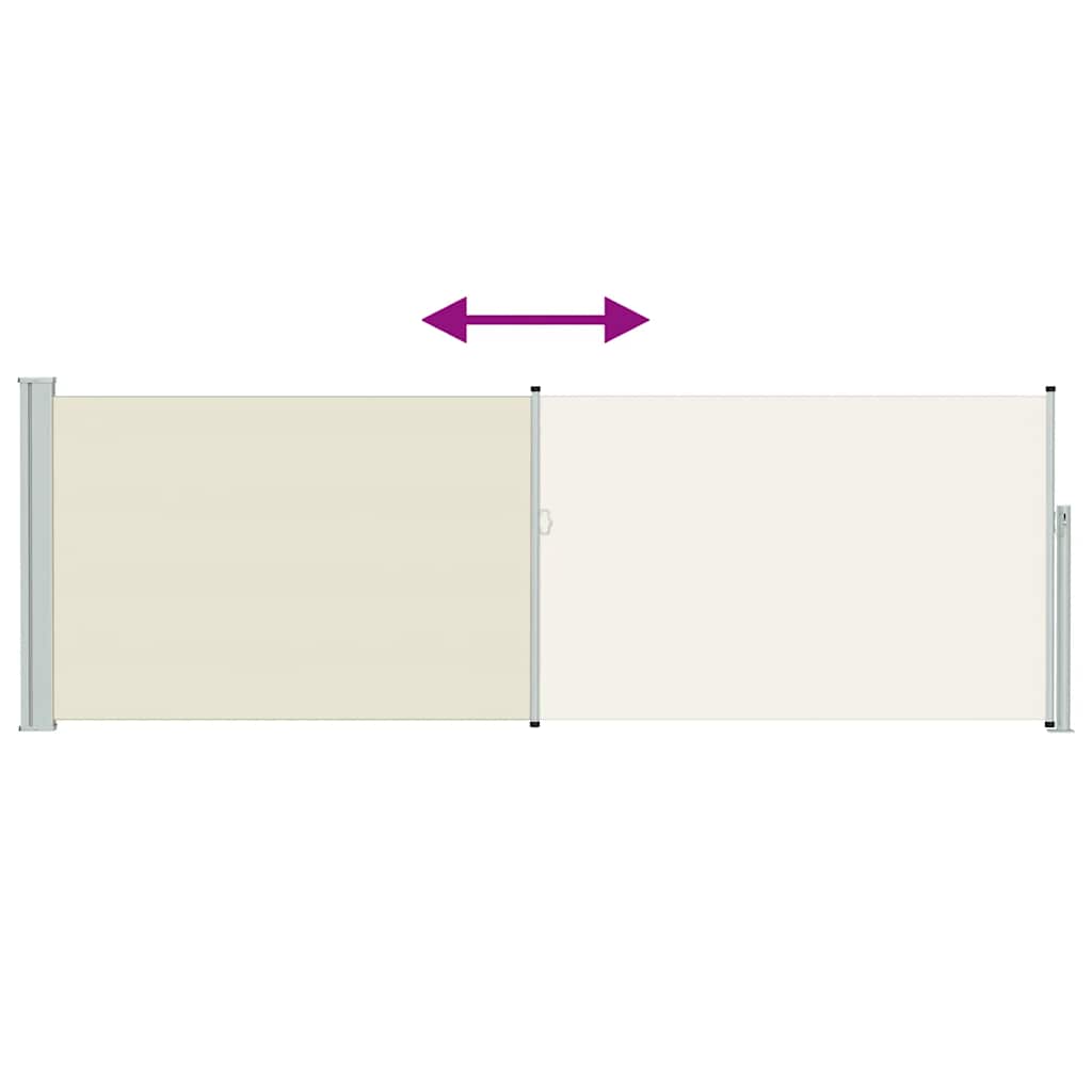 Side Awning | Cream screen, Grey stand | Polyester with PU coating, Iron
