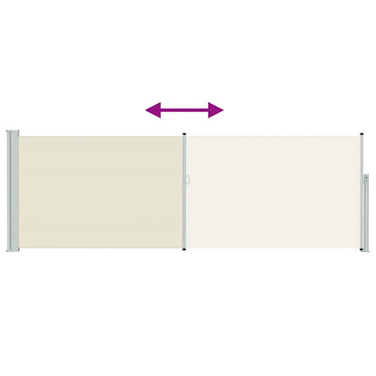 Side Awning | Cream screen, Grey stand | Polyester with PU coating, Iron