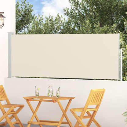 Side Awning | Cream screen, Grey stand | Polyester with PU coating, Iron