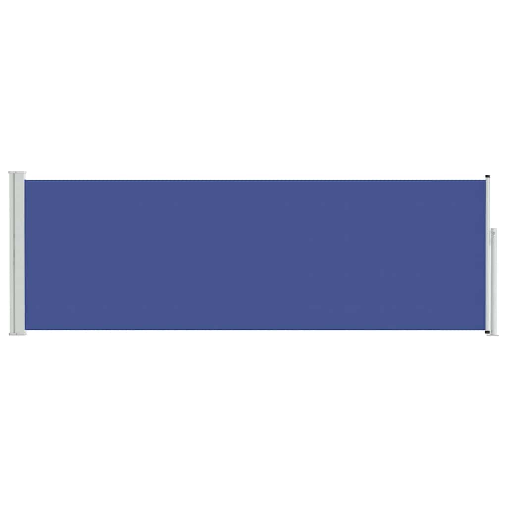 Patio Retractable Side Awning 100x300 cm Blue