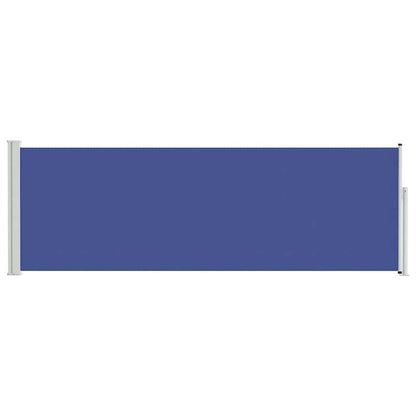 Patio Retractable Side Awning 100x300 cm Blue