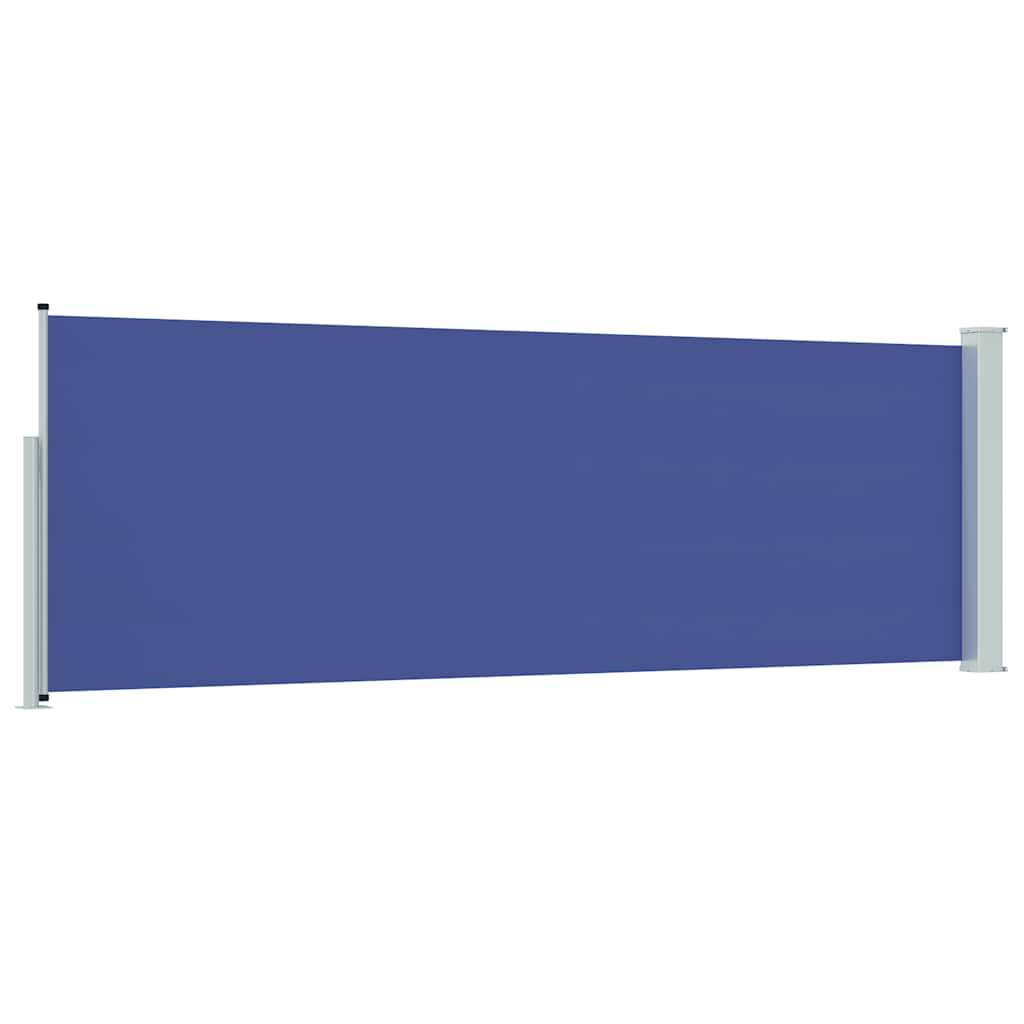 Patio Retractable Side Awning 100x300 cm Blue