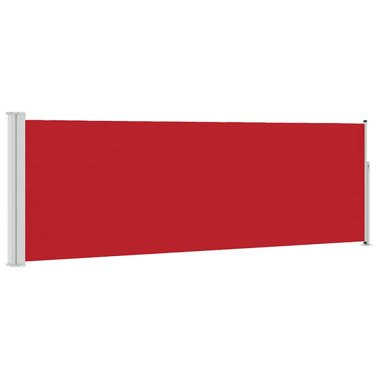 Patio Retractable Side Awning 100x300 cm Red
