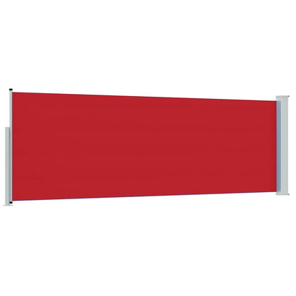 Patio Retractable Side Awning 100x300 cm Red