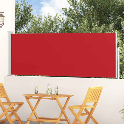 Side Awning | Red screen + Grey stand
