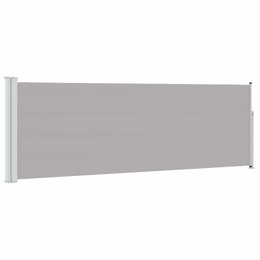Patio Retractable Side Awning 100x300 cm Grey