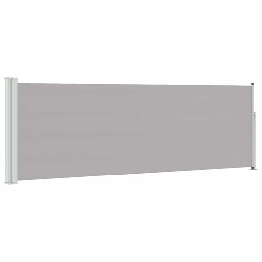 Patio Retractable Side Awning 100x300 cm Grey