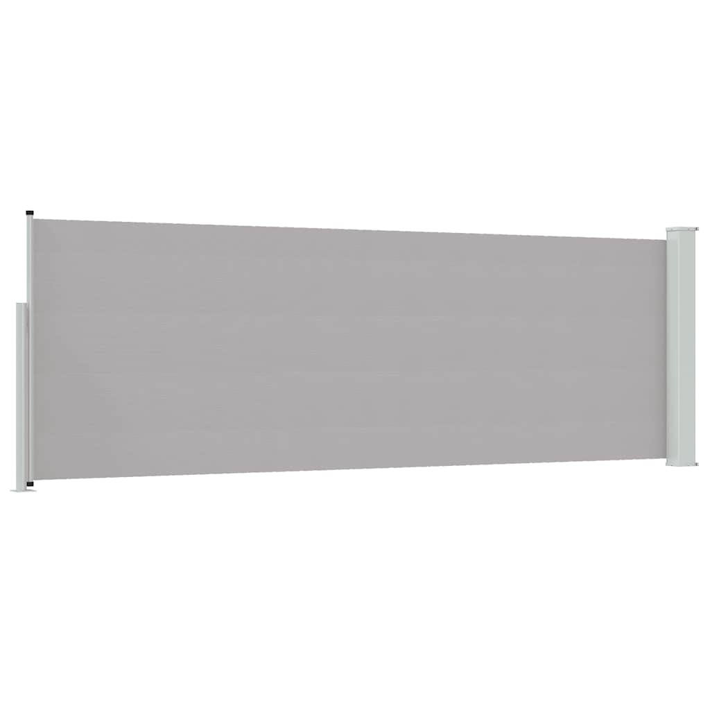Patio Retractable Side Awning 100x300 cm Grey
