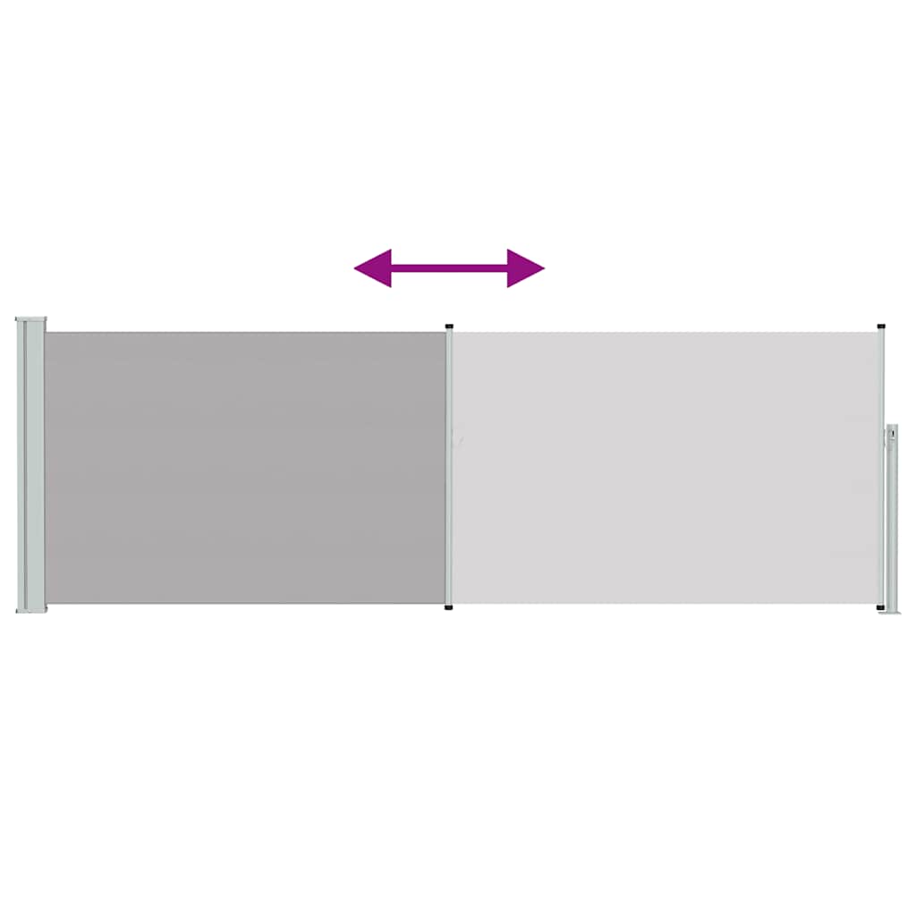Side Awning | Grey | Polyester with PU coating, powder-coated iron