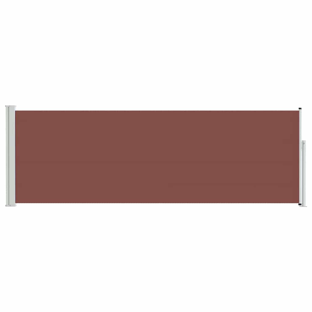 Patio Retractable Side Awning 100x300 cm Brown