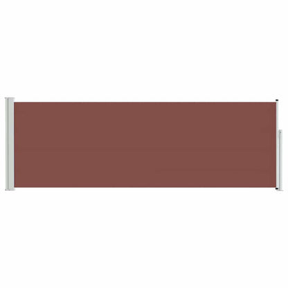 Patio Retractable Side Awning 100x300 cm Brown