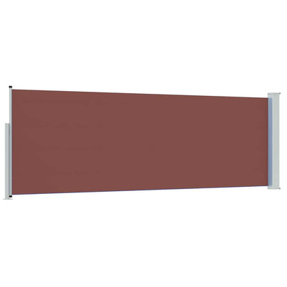 Patio Retractable Side Awning 100x314 cm Brown