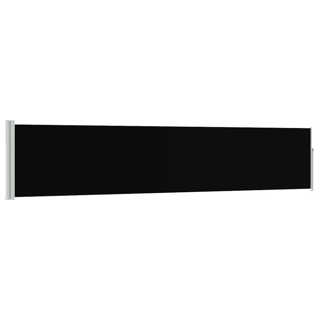 Side Awning | Black fabric + grey steel