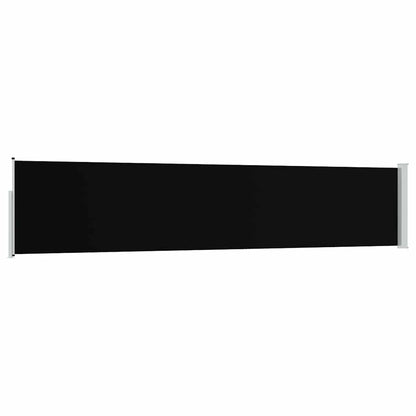 Patio Retractable Side Awning 100x514 cm Black