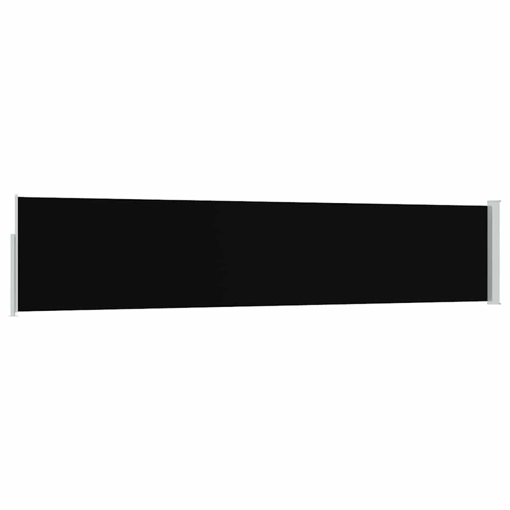 Side Awning | Black fabric + grey steel
