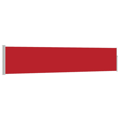 Patio Retractable Side Awning 100x514 cm Red