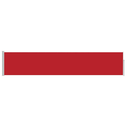 Patio Retractable Side Awning 100x500 cm Red