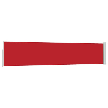 Patio Retractable Side Awning 100x514 cm Red