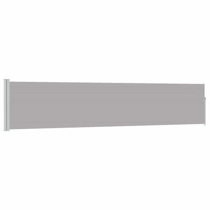 Patio Retractable Side Awning 100x500 cm Grey