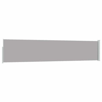 Patio Retractable Side Awning 100x500 cm Grey