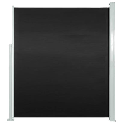 Patio Retractable Side Awning 120x500 cm Black