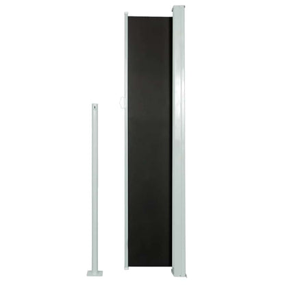 Patio Retractable Side Awning 120x500 cm Black