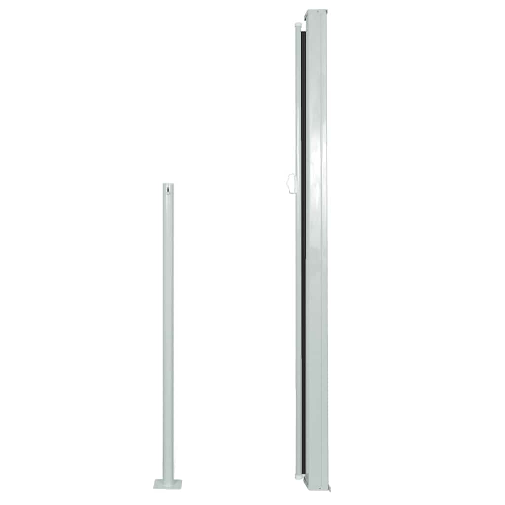 Patio Retractable Side Awning 120x500 cm Black