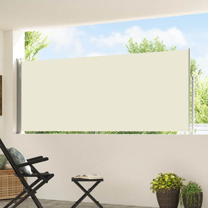 Side Awning | Cream | Polyester with PU coating, Powder-Coated Steel