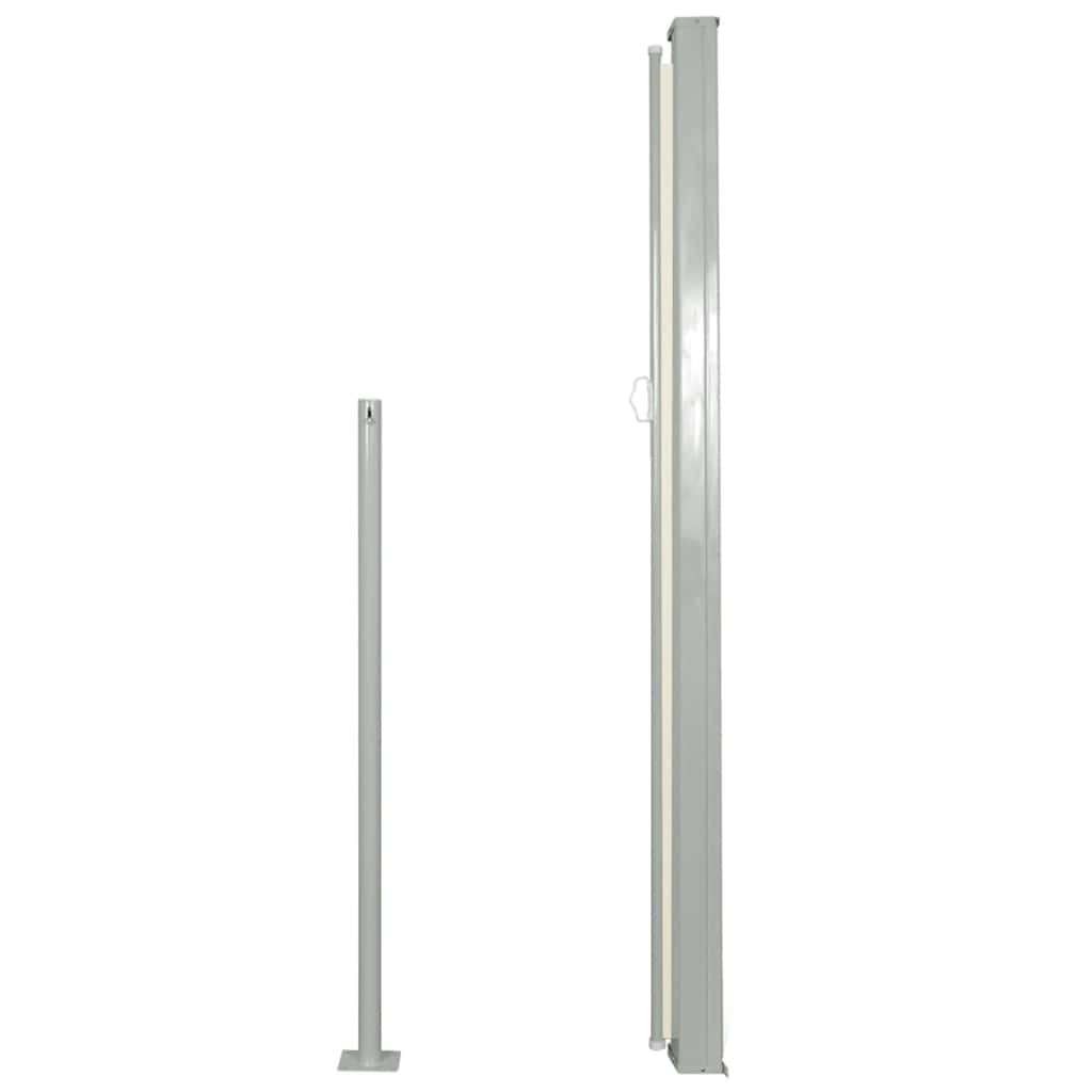 Patio Retractable Side Awning 120x500 cm Cream