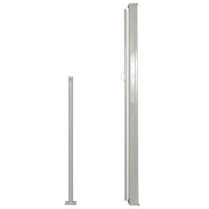 Patio Retractable Side Awning 120x500 cm Cream