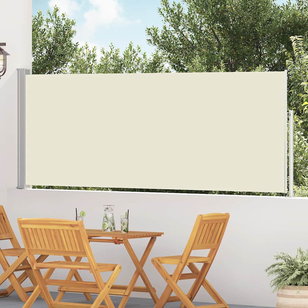 Side Awning | Cream | Polyester with PU coating, Powder-Coated Steel