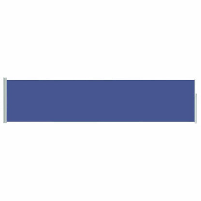 Patio Retractable Side Awning 120x500 cm Blue