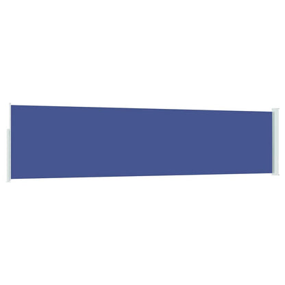 Patio Retractable Side Awning 120x500 cm Blue