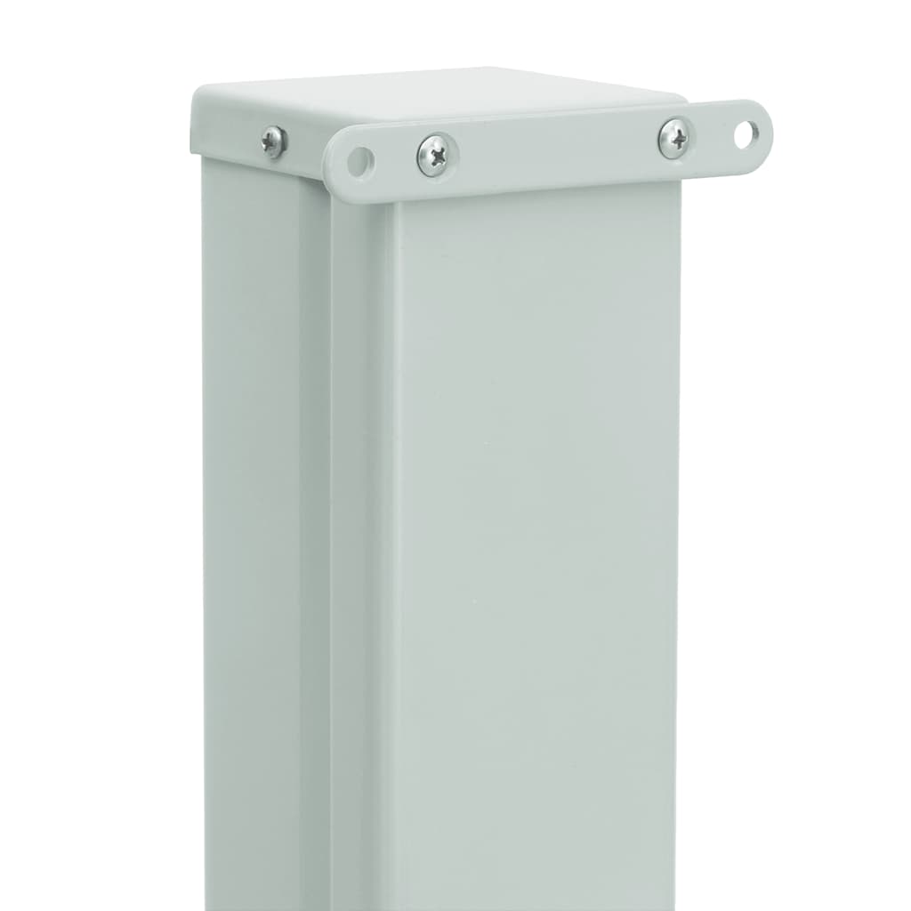 Side Awning | Blue fabric + grey steel cover