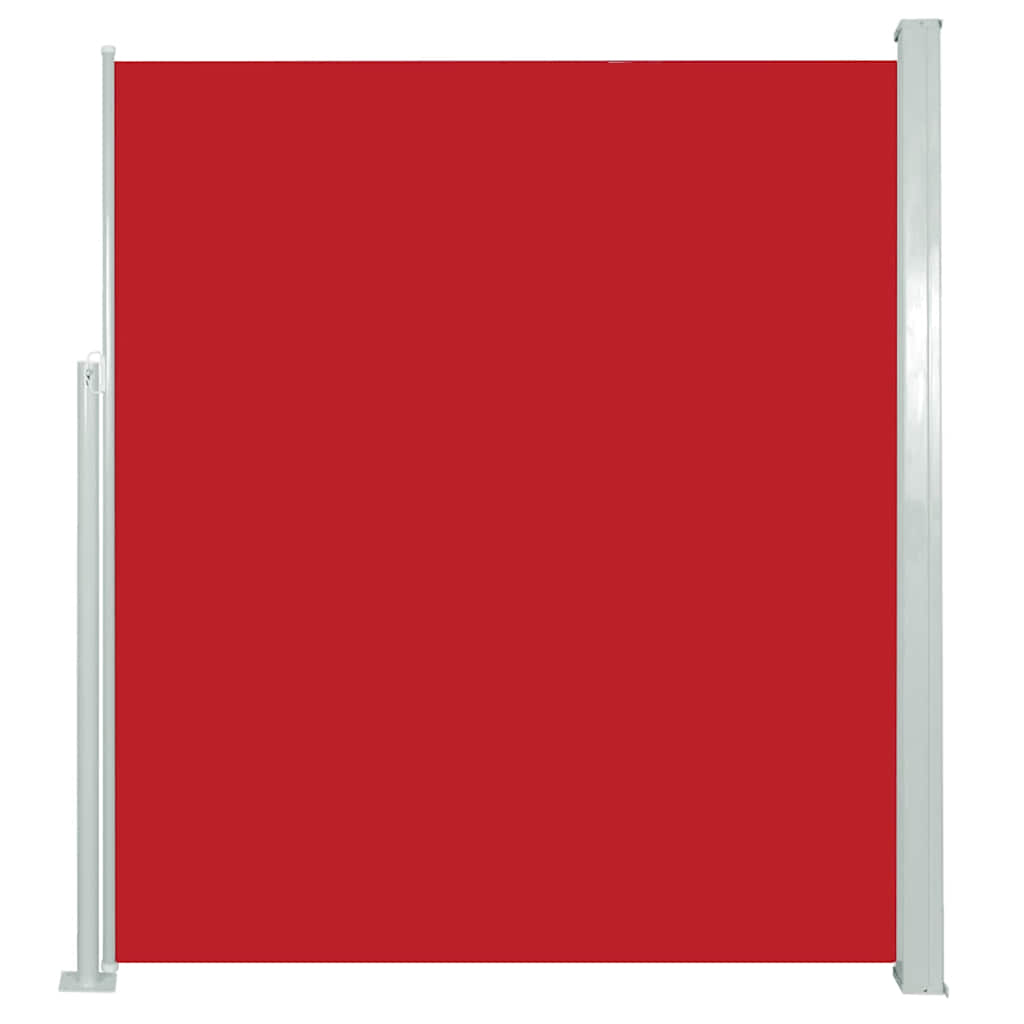 Patio Retractable Side Awning 120x500 cm Red