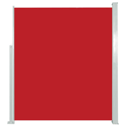 Patio Retractable Side Awning 120x500 cm Red