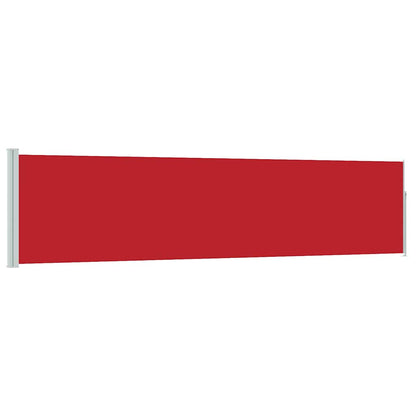 Side Awning | Red | Polyester with PU coating, powder-coated steel