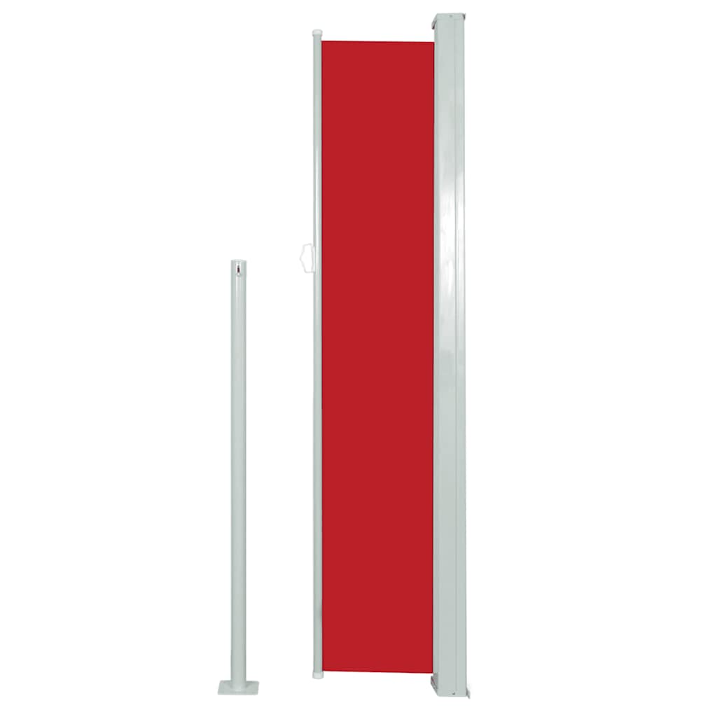 Patio Retractable Side Awning 120x500 cm Red