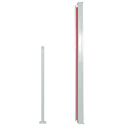 Patio Retractable Side Awning 120x500 cm Red