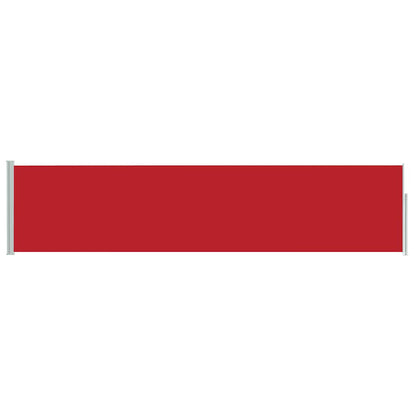 Side Awning | Red | Polyester with PU coating, powder-coated steel