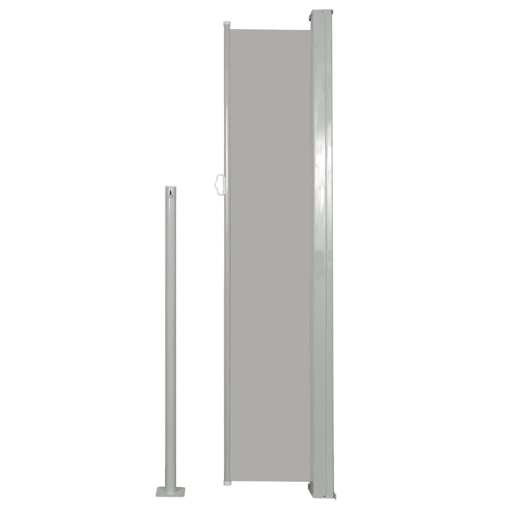 Patio Retractable Side Awning 120x500 cm Grey