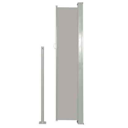 Patio Retractable Side Awning 120x500 cm Grey