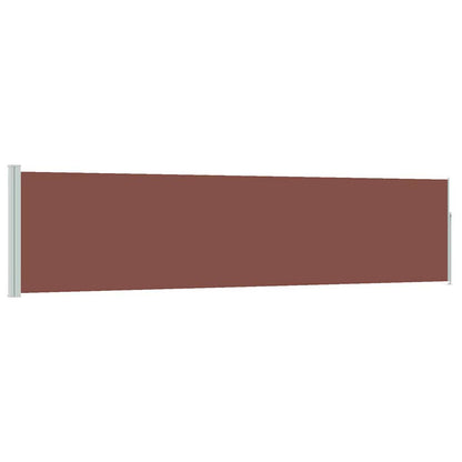 Side Awning | Brown | Polyester with PU coating, Powder-coated steel
