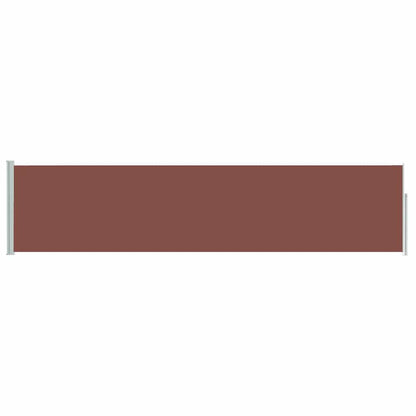 Side Awning | Brown | Polyester with PU coating, Powder-coated steel