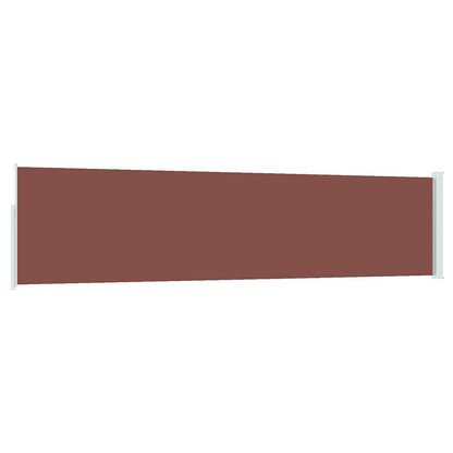 Side Awning | Brown | Polyester with PU coating, Powder-coated steel