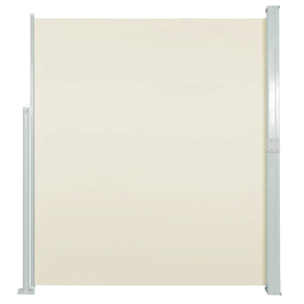 Patio Retractable Side Awning 140x514 cm Cream