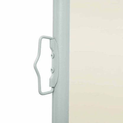 Patio Retractable Side Awning 140x500 cm Cream