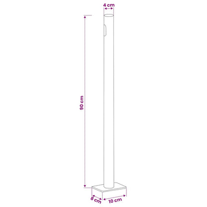 Patio Retractable Side Awning 140x514 cm Cream